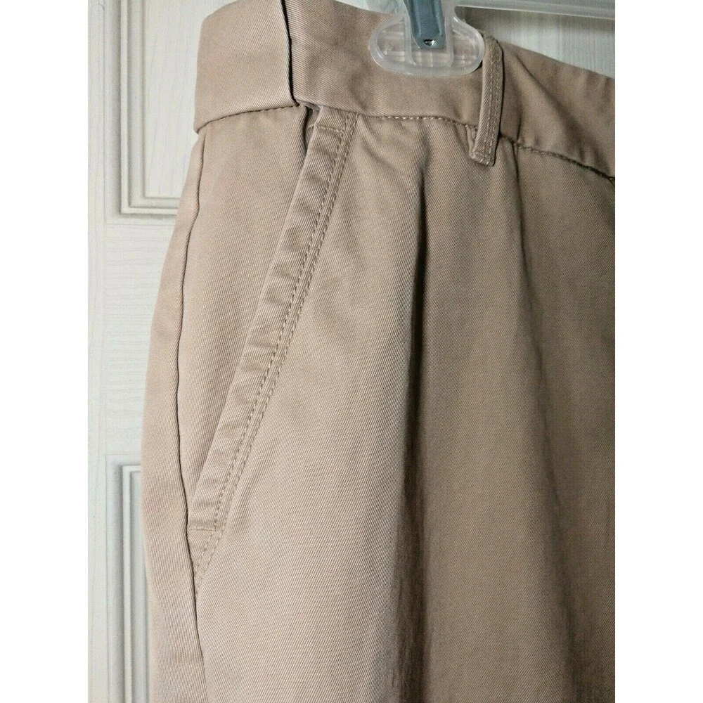 Lands' End Light Khaki Women Heritage Chino Boot Cut Pants 12 X 31 RSVP $39 - Picture 3 of 12